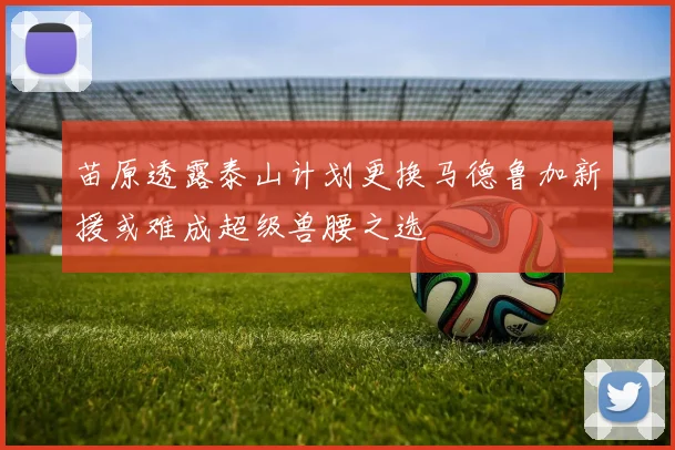 苗原透露泰山计划更换马德鲁加新援或难成超级兽腰之选